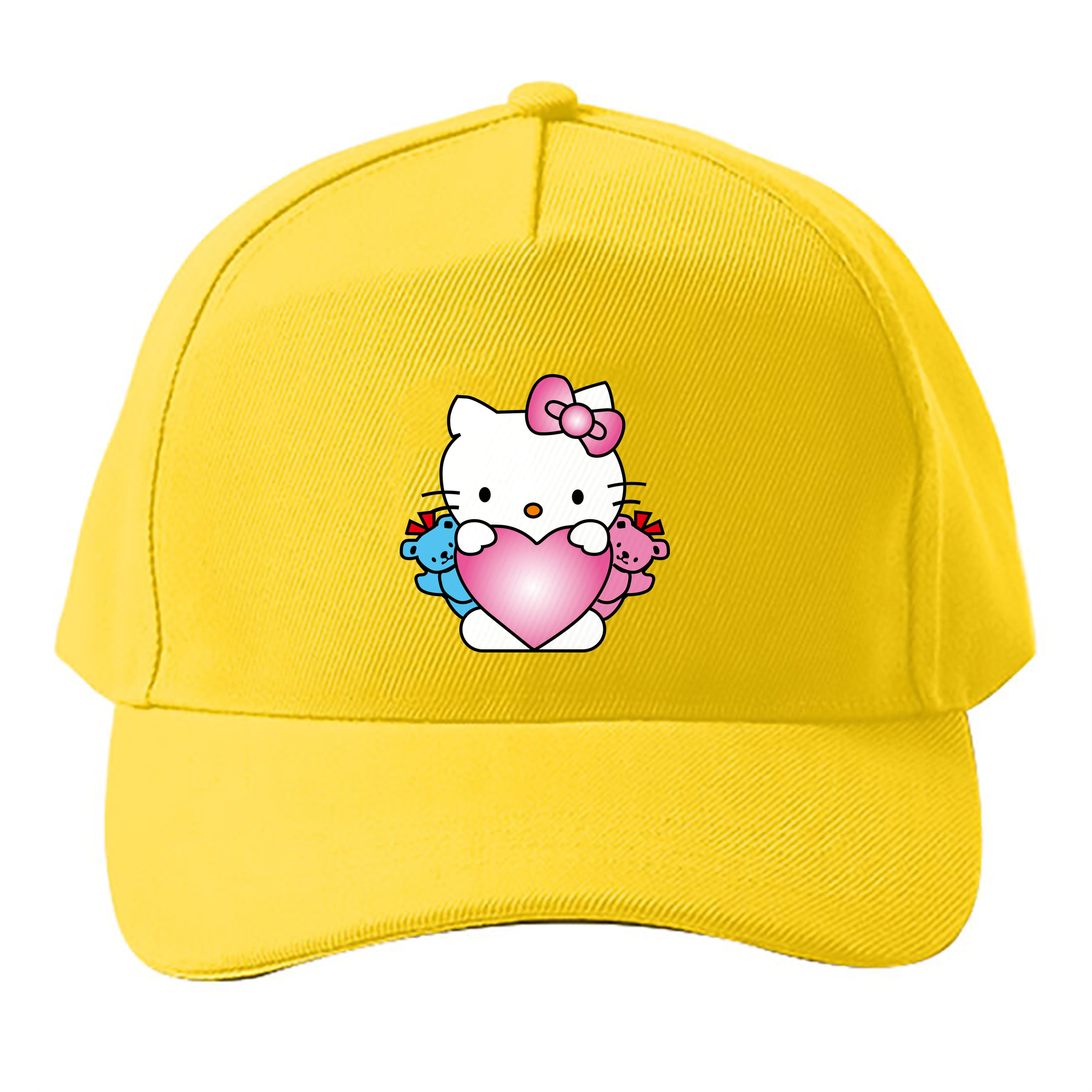 （画像用） Hello Kitty ハローキティ ベースボールキャップ 綿100％ 男女兼用 帽子 スポーツ